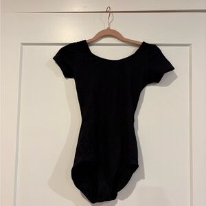 Mondor black tee shirt leotard